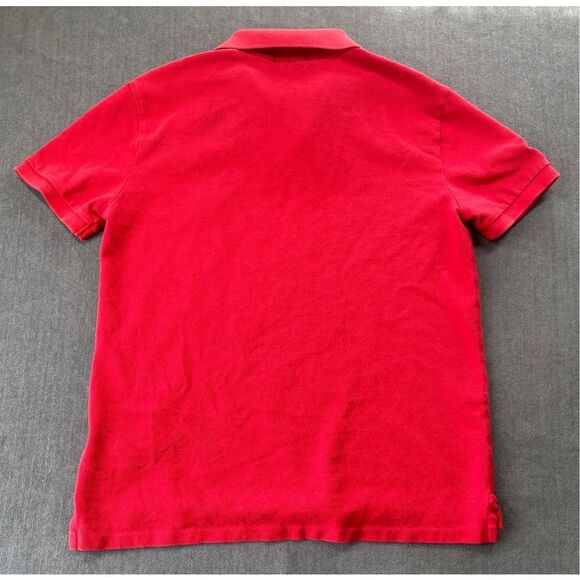Polo Ralph Lauren Big Pony Polo Shirt Mens M Red Custom Slim Fit Classic 3 - Picture 9 of 11